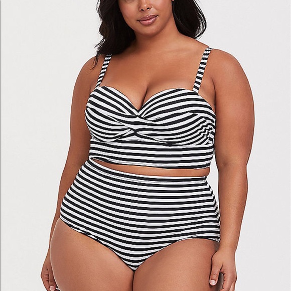 torrid Other - Nwt Torrid Black White Bikini Top